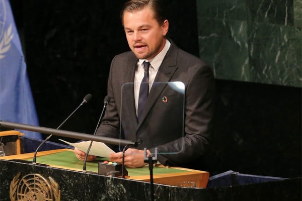 Leonardo DiCaprio at the UN
